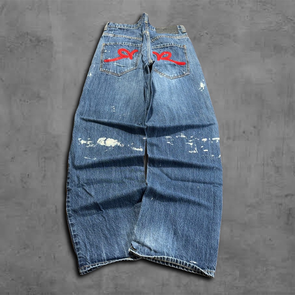 Y2K Baggy Wide Leg Medium Wash Rocawear Skater Vintage 2000s Jeans